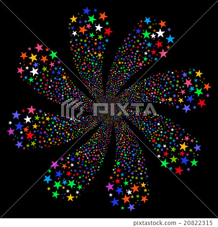 Star Fireworks Flower With Eight Petals Star Fireworks Flower With Eight Petals 20822315