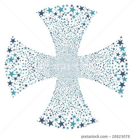 Sparkle Star Maltian Cross 20823078