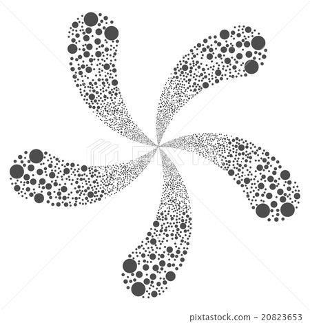 Ball Salute Swirl With Five Petals 20823653