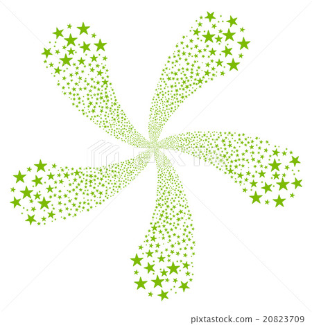 Star Salute Flower With Five Petals 20823709