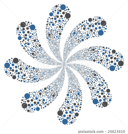 Ball Fireworks Swirl With Eight Petals 20823810