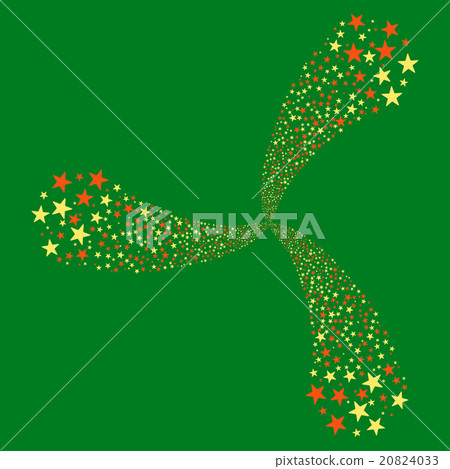 Star Salute Swirl With Three Petals 20824033