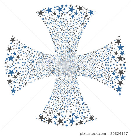 Sparkle Star Maltian Cross Sparkle Star Maltian Cross 20824157
