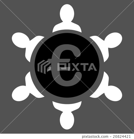 Euro Collaboration Icon 20824421