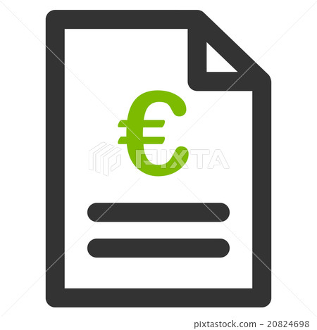 Euro Invoice Icon 20824698
