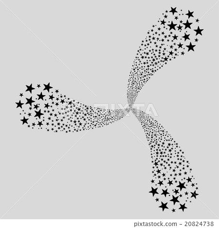 Star Salute Swirl With Three Petals 20824738