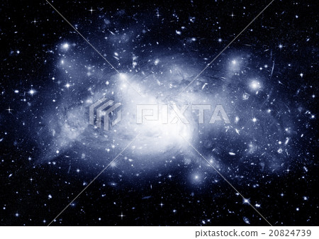 Stars, dust and gas nebula in a far galaxy 20824739