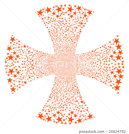 Sparkle Star Maltian Cross 20824782