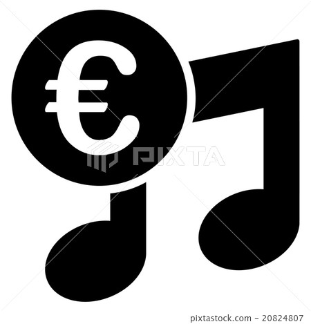 Euro Music Notes Icon 20824807