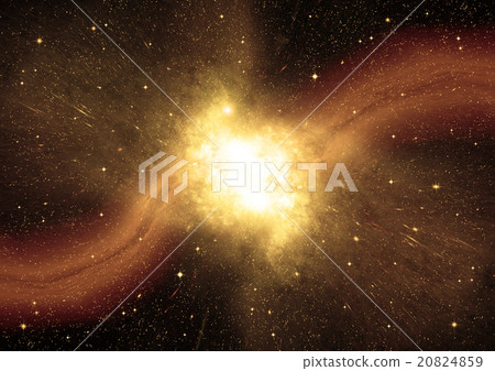 Stars, dust and gas nebula in a far galaxy Stars, dust and gas nebula in a far galaxy 20824859