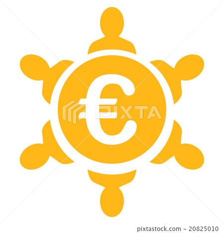 Euro Collaboration Icon Euro Collaboration Icon 20825010