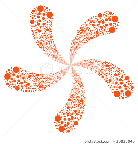 Ball Fireworks Swirl With Five Petals 20825046