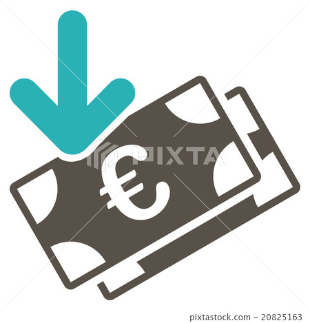 Euro Income Icon Euro Income Icon 20825163