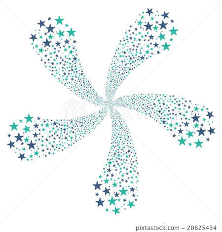 Star Fireworks Flower With Five Petals 20825434