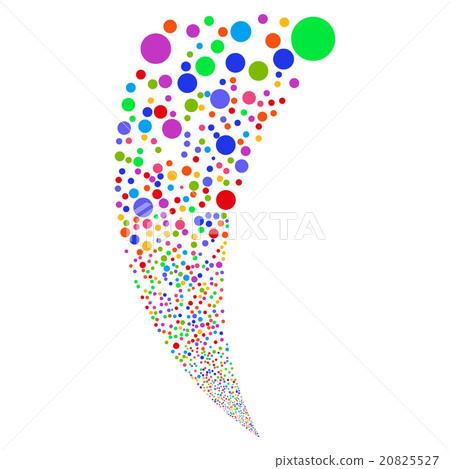 Random Circle Stream - Stock Illustration [20825527] - PIXTA