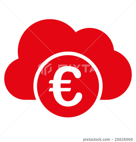 Euro Cloud Banking Icon Euro Cloud Banking Icon 20826008