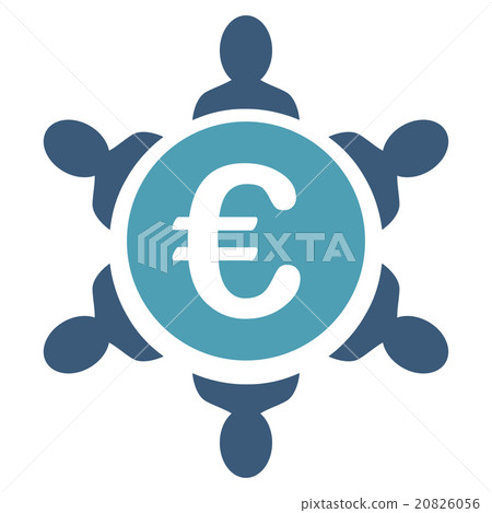 Euro Collaboration Icon Euro Collaboration Icon 20826056