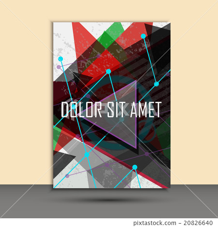 Vector brochure abstract design template 20826640
