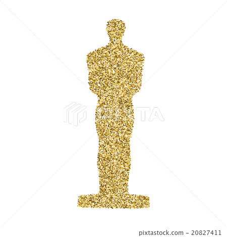 Golden statue glitter icon. - Stock Illustration [20827411] - PIXTA