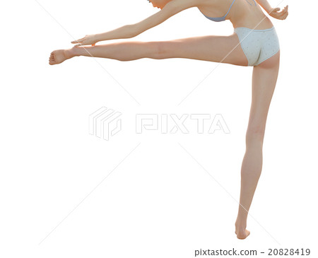 Ideal women's leg body Parts perming 3DCG illustration material 20828419
