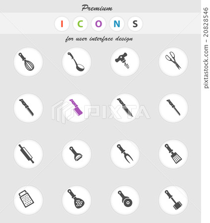 kitchen tools icons set - Stock Illustration [20828546] - PIXTA