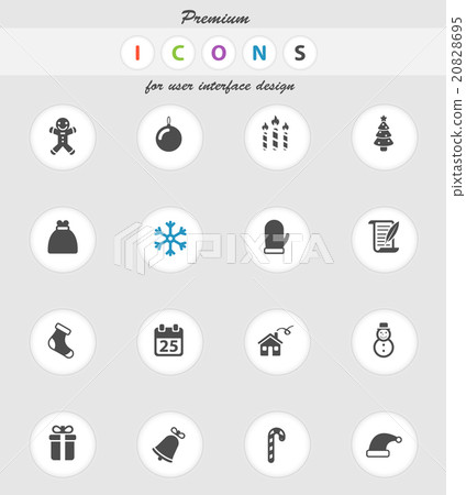 Christmas simply icons Christmas simply icons 20828695