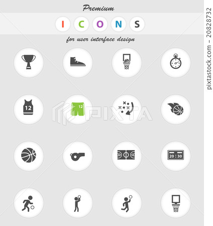 Basketball simply icons 20828732