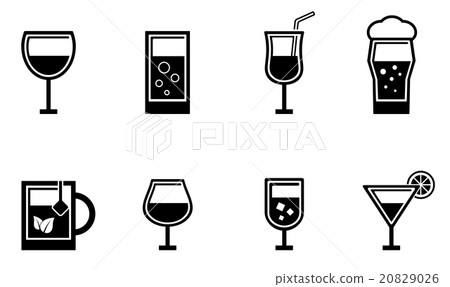 black glasses set 20829026