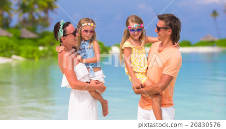 Happy family during summer vacation have fun Happy family during summer vacation have fun 20830576
