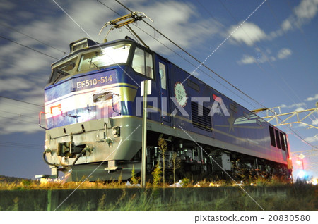 Electric Locomotive of Winter Night Electric Locomotive of Winter Night 20830580