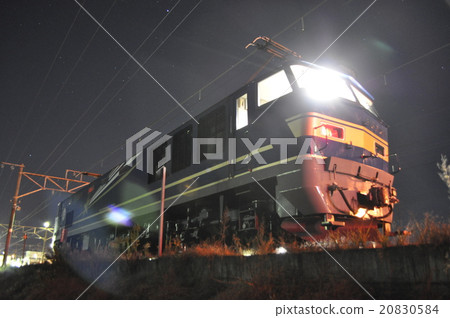 冬夜的電力機車 20830584