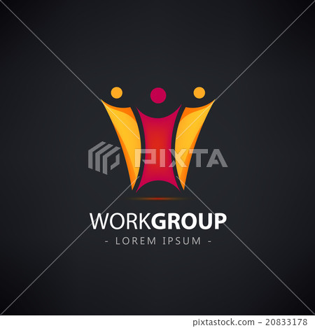 vector abstract stylized family of 3, team lead vector abstract stylized family of 3, team lead 20833178