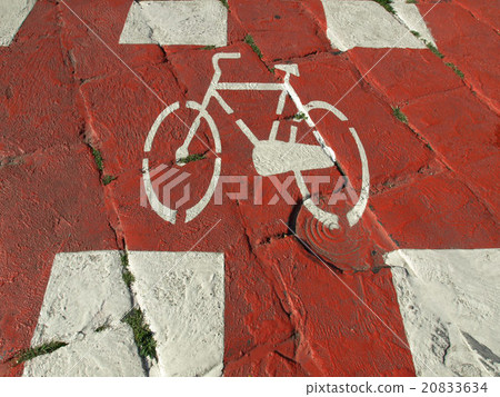Bike lane sign 20833634