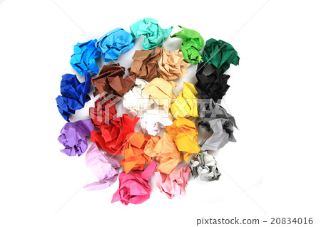 crumpled color papers crumpled color papers 20834016
