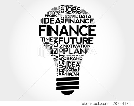 FINANCE bulb word cloud 20834181