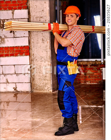 Man in builder uniform. Man in builder uniform. 20835627
