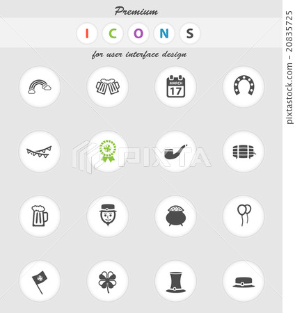 St Patricks day simply icons St Patricks day simply icons 20835725