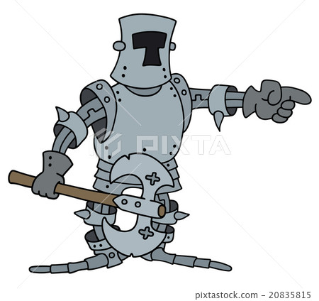 Funny knight with a war axe Funny knight with a war axe 20835815
