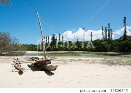 在沙灘上的Pilogue（新喀裡多尼亞，Ile des pan） 20836245