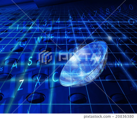 Internet space through contact lens Internet space through contact lens 20836380