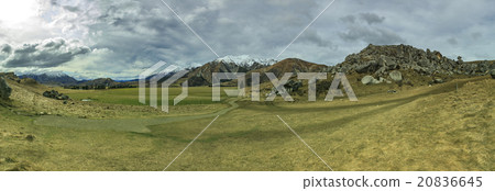wide angle panorama landscape of castle hill mountain and land s 20836645