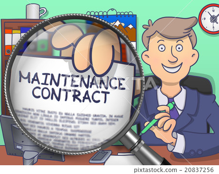 Maintenance Contract through Magnifying Glass 20837256