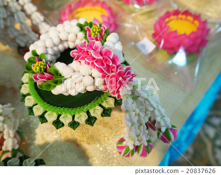 Thai garland colorful flower "Phuang Malai" Thai garland colorful flower "Phuang Malai" 20837626