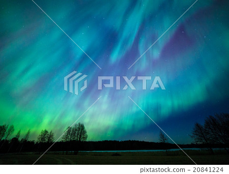 Northern lights aurora borealis landscape Northern lights aurora borealis landscape 20841224