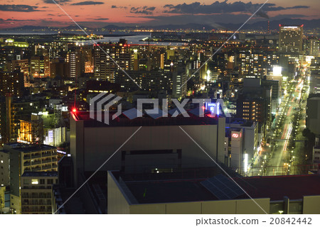 Night view of the streets of Sakai city, Osaka Prefecture Night view of the streets of Sakai city, Osaka Prefecture 20842442