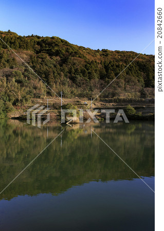 Nagato City Fukada Irike Pagoda Nationwide Pilgrim Pond Nagato City Fukada Irike Pagoda Nationwide Pilgrim Pond 20842660