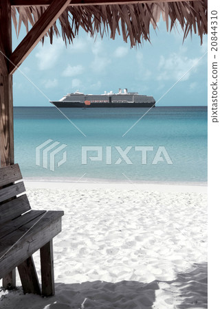 Caribbean sand beach Caribbean sand beach 20844310