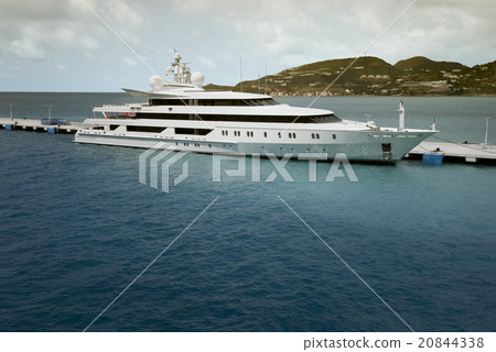 Super Yacht moored at Saint Maarten, Caribbean 20844338