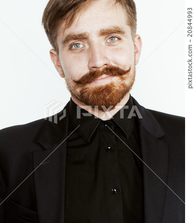 young red hair man with beard and mustache in 20844993