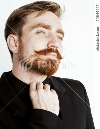 young red hair man with beard and mustache in 20844995